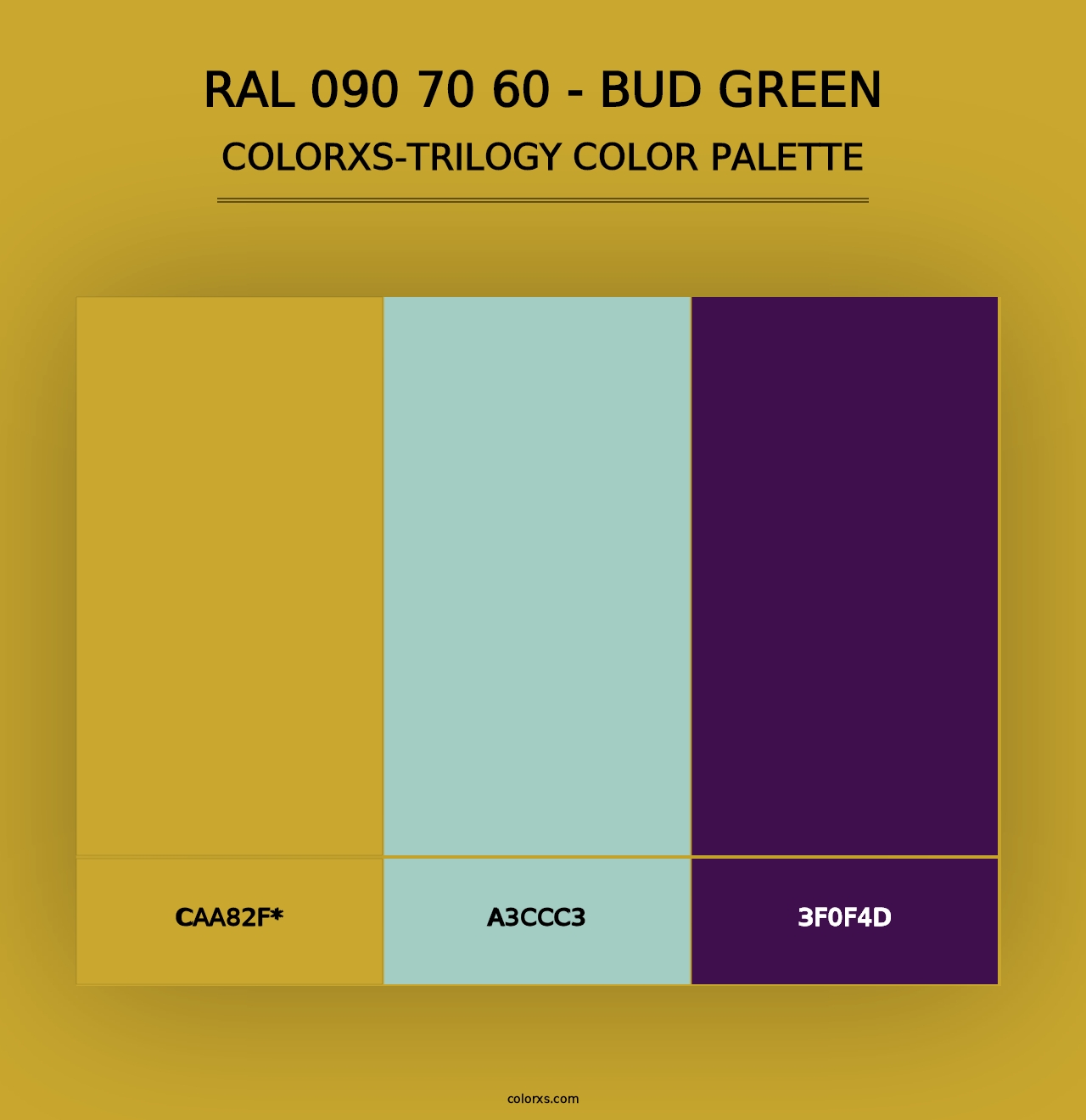 RAL 090 70 60 - Bud Green - Colorxs Trilogy Palette