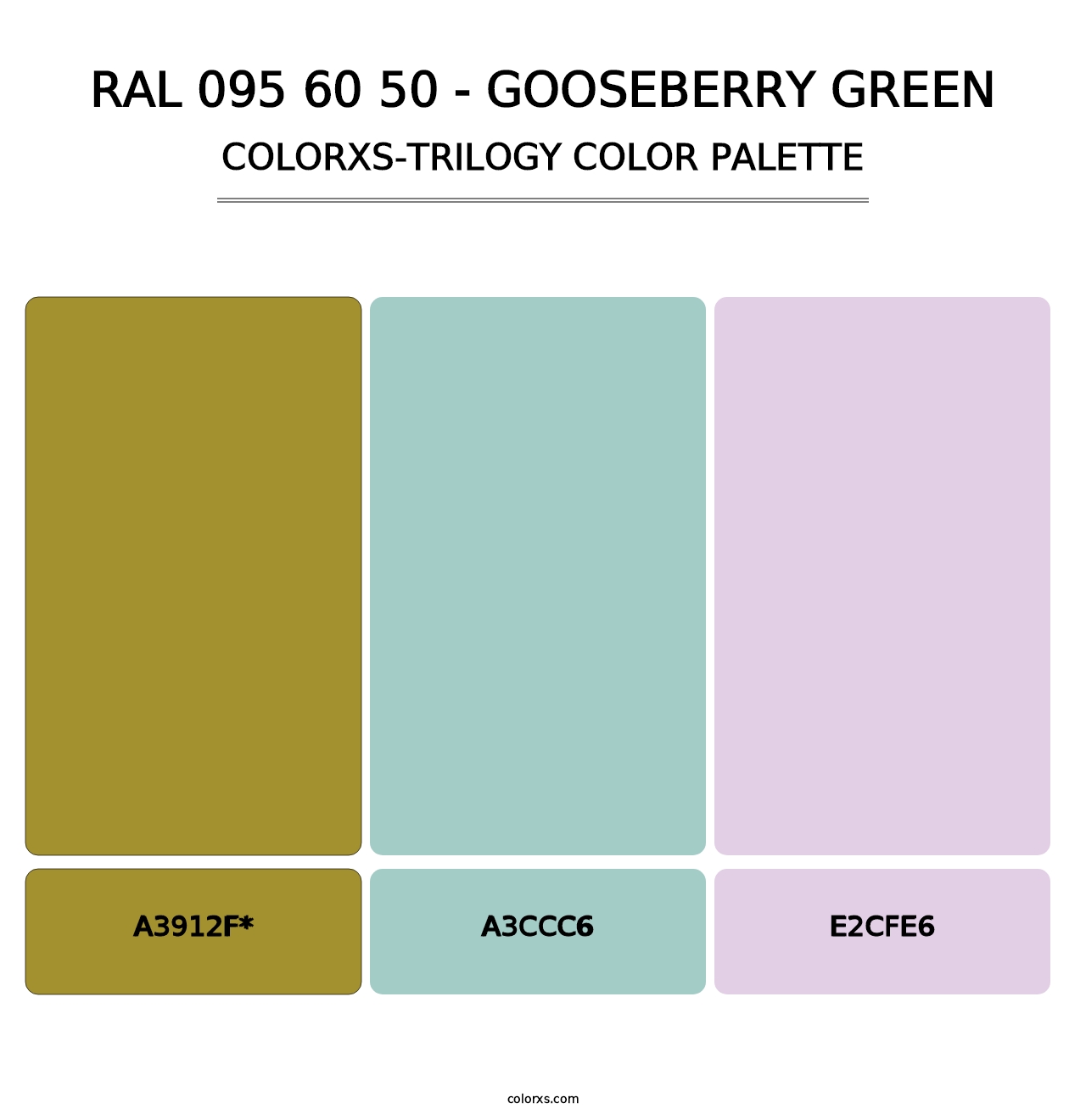 RAL 095 60 50 - Gooseberry Green - Colorxs Trilogy Palette