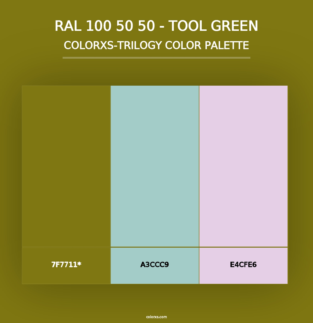 RAL 100 50 50 - Tool Green - Colorxs Trilogy Palette