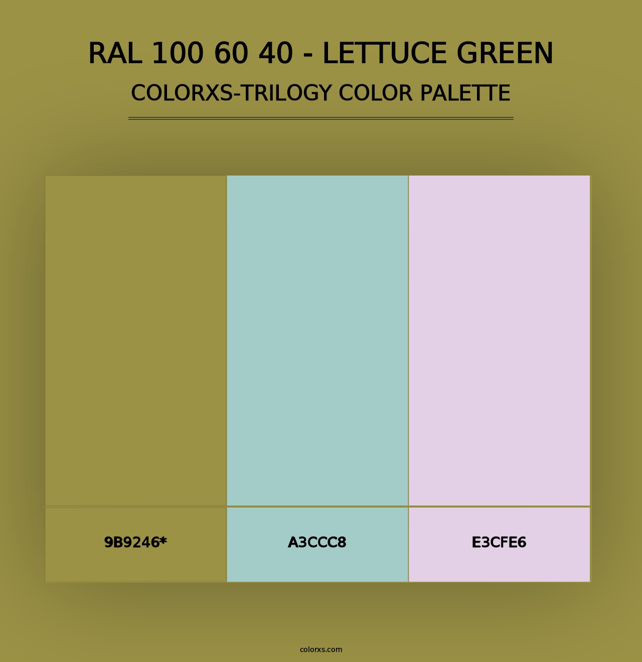 RAL 100 60 40 - Lettuce Green - Colorxs Trilogy Palette