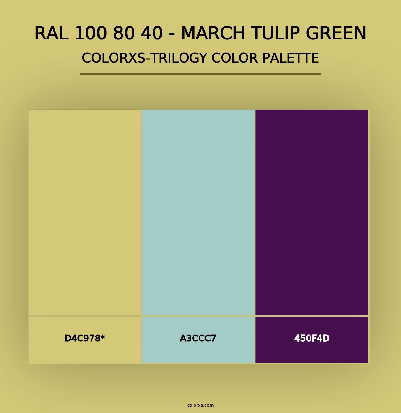 RAL 100 80 40 - March Tulip Green - Colorxs Trilogy Palette