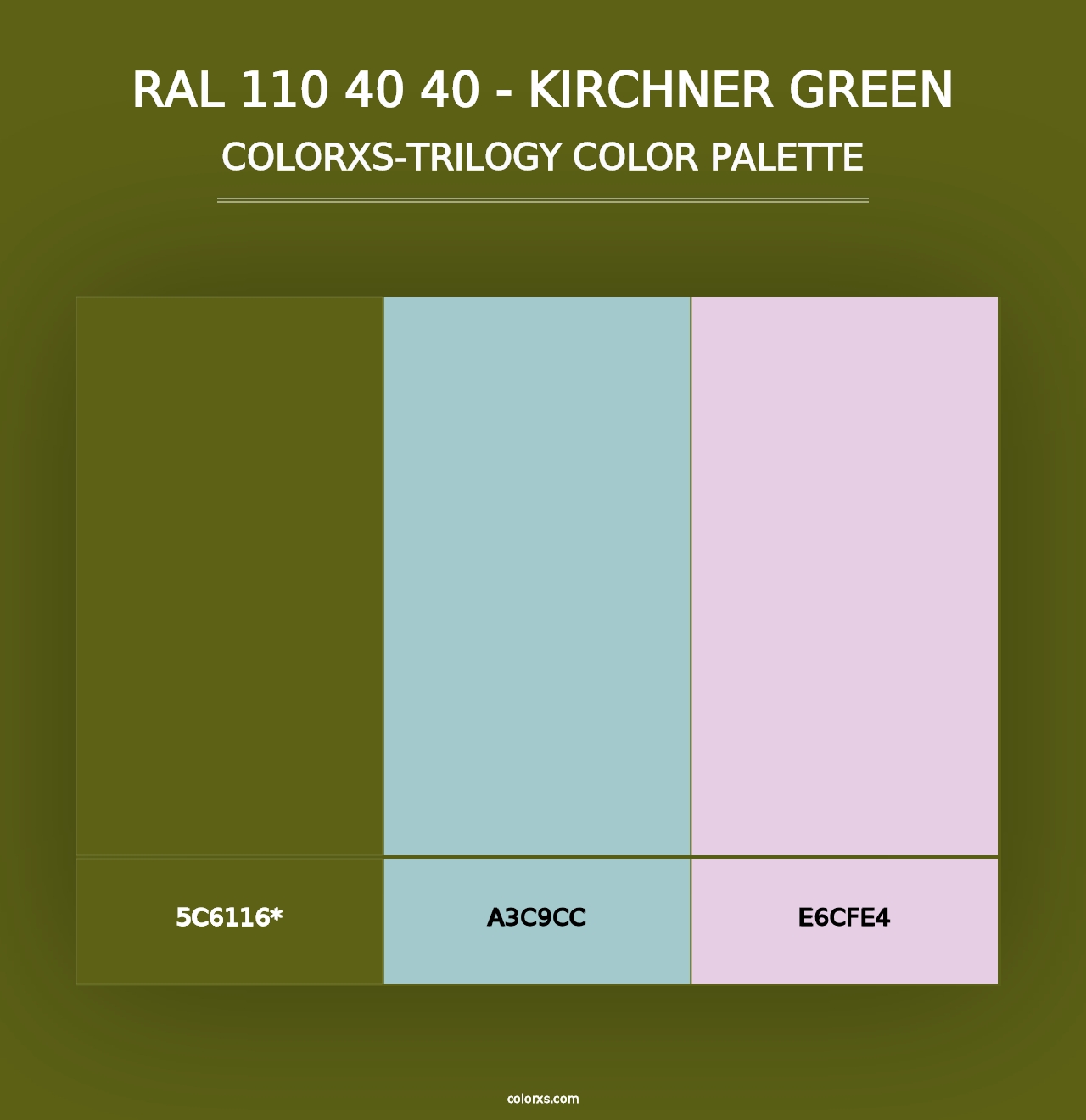 RAL 110 40 40 - Kirchner Green - Colorxs Trilogy Palette