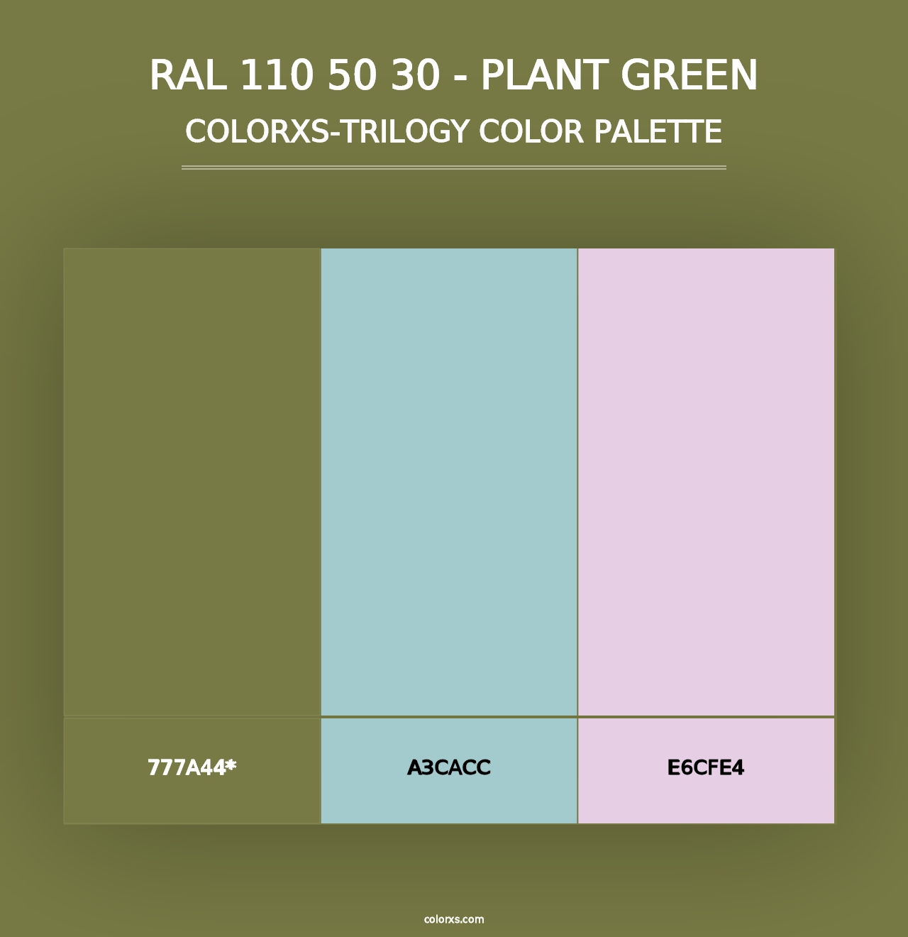 RAL 110 50 30 - Plant Green - Colorxs Trilogy Palette