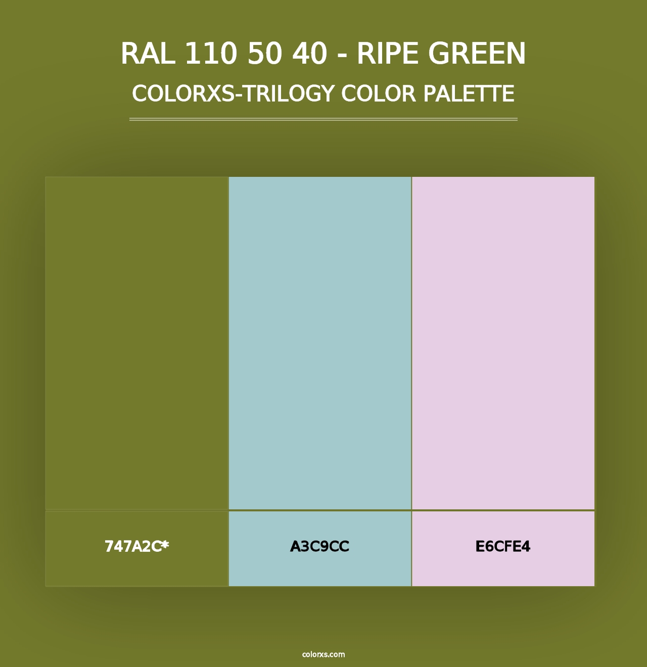 RAL 110 50 40 - Ripe Green - Colorxs Trilogy Palette