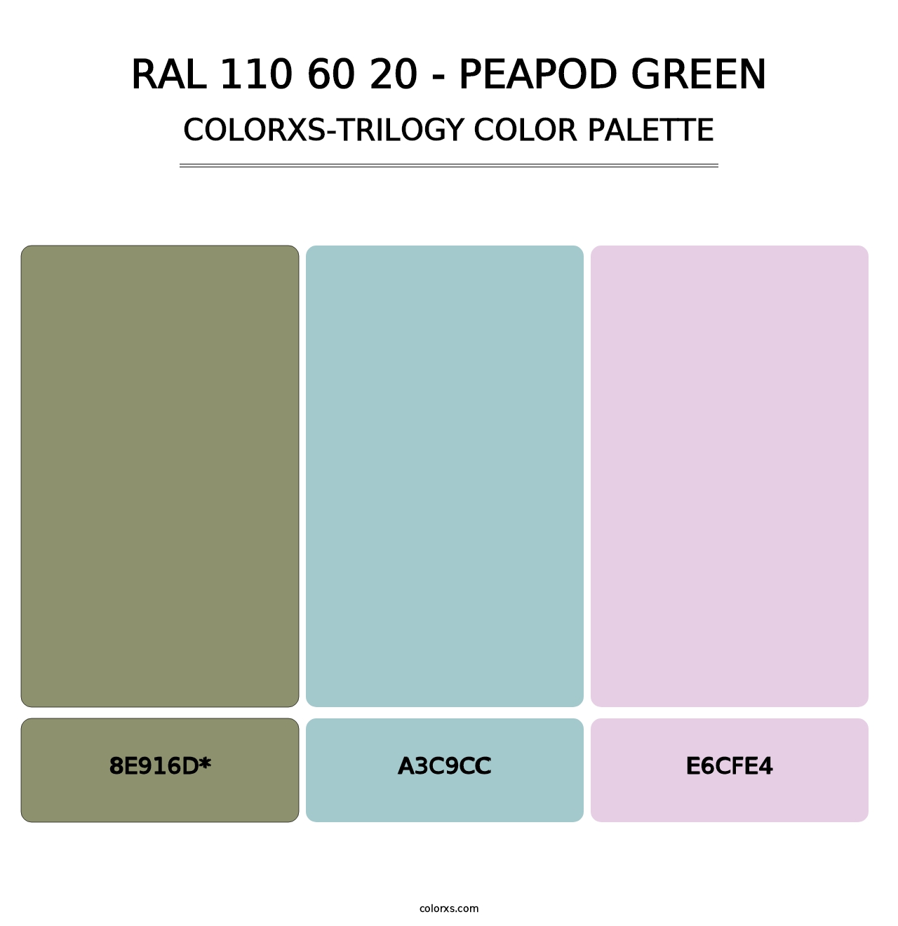 RAL 110 60 20 - Peapod Green - Colorxs Trilogy Palette