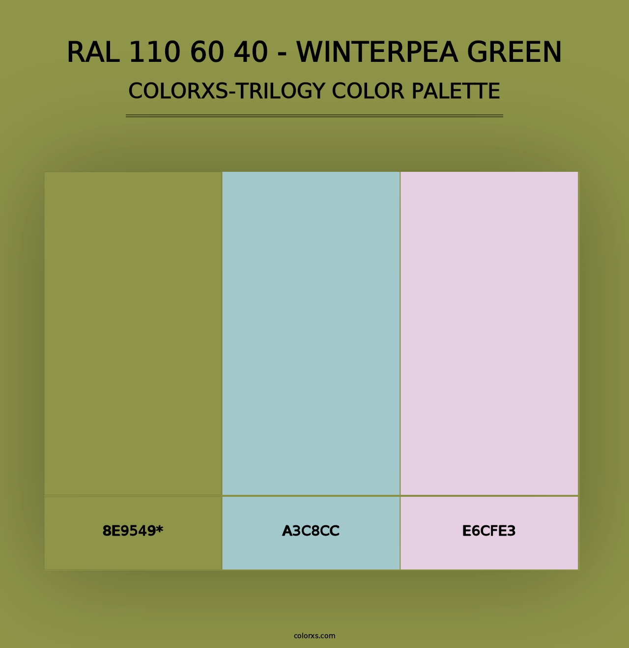 RAL 110 60 40 - Winterpea Green - Colorxs Trilogy Palette