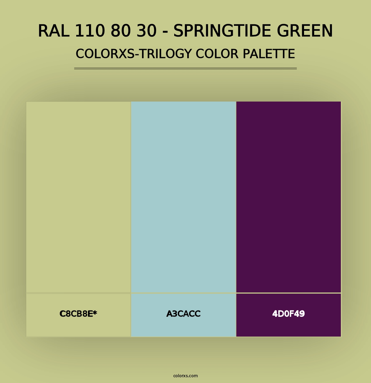 RAL 110 80 30 - Springtide Green - Colorxs Trilogy Palette