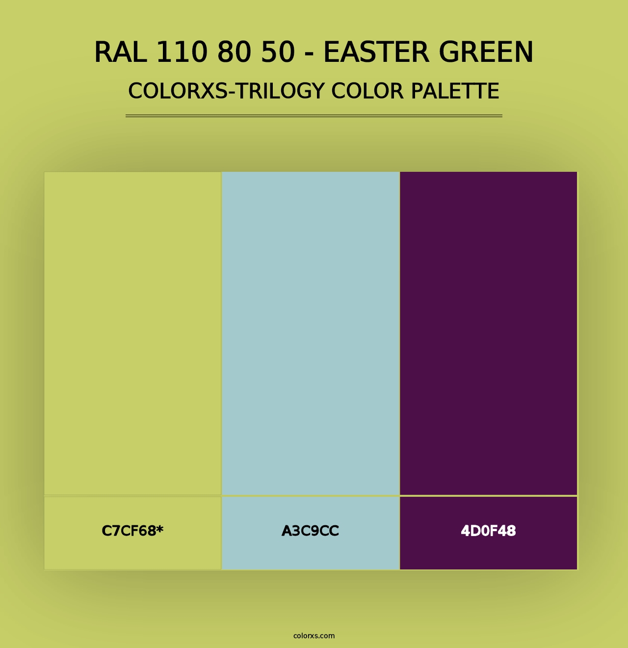 RAL 110 80 50 - Easter Green - Colorxs Trilogy Palette