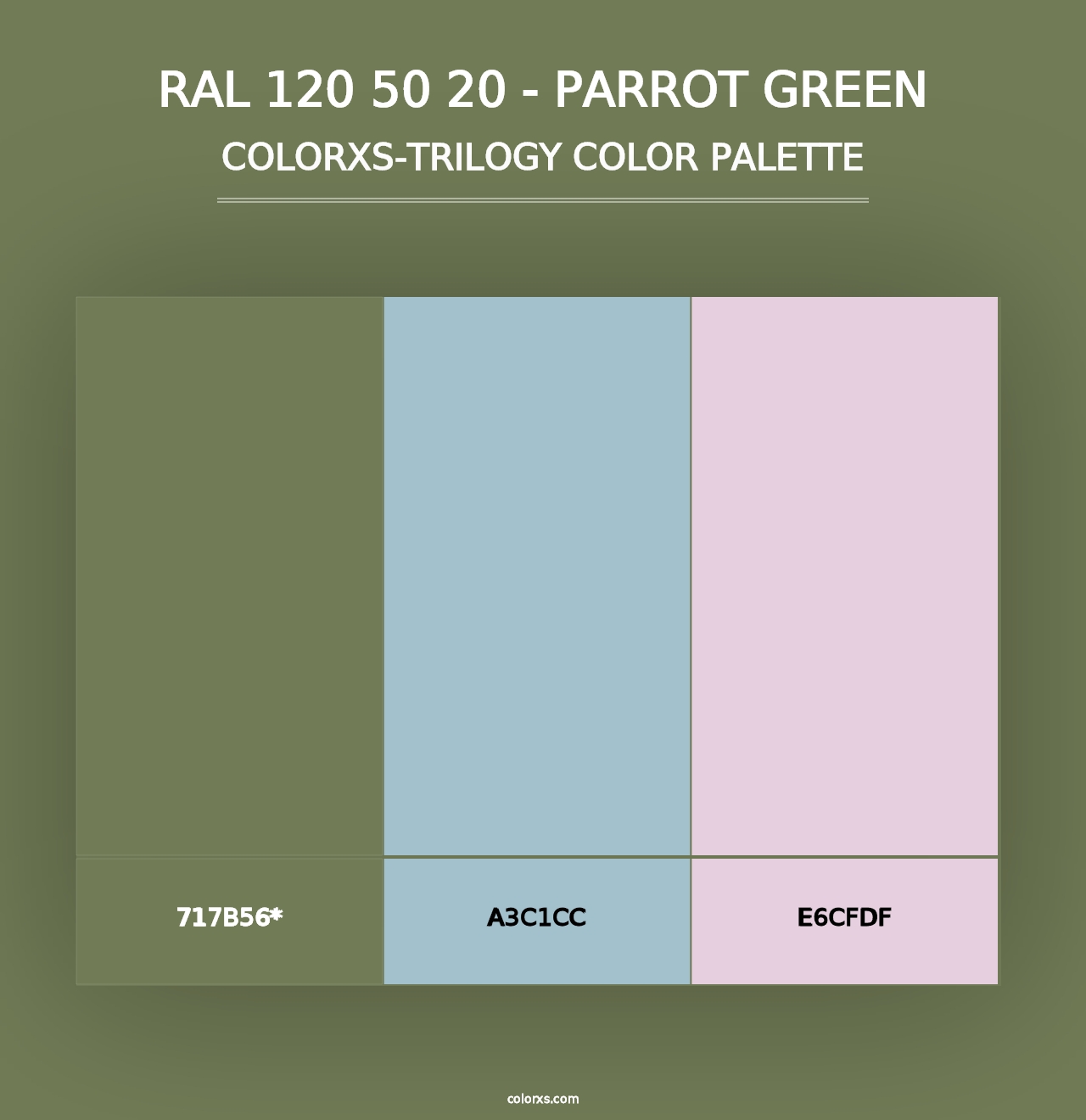 RAL 120 50 20 - Parrot Green - Colorxs Trilogy Palette