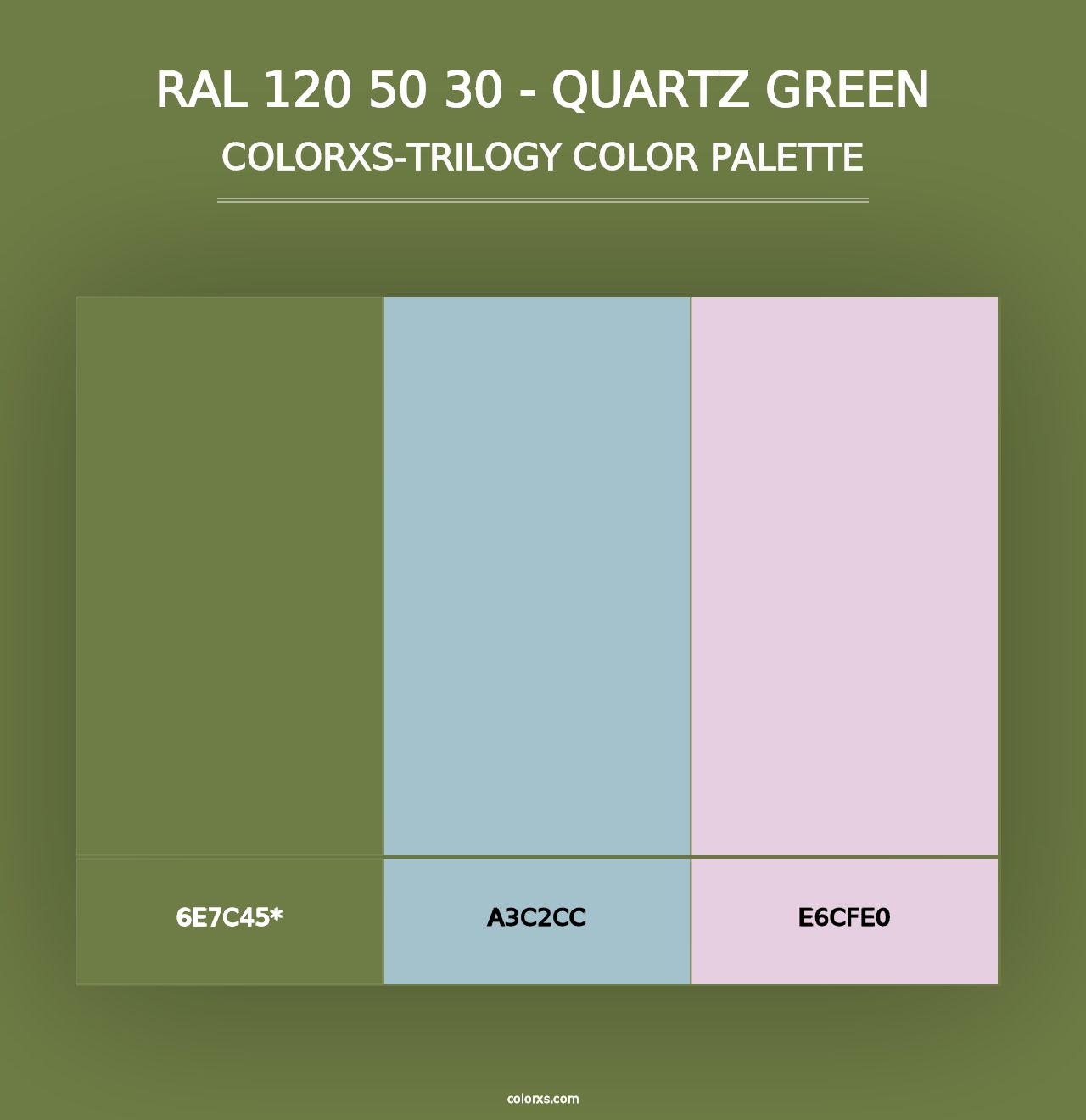 RAL 120 50 30 - Quartz Green - Colorxs Trilogy Palette