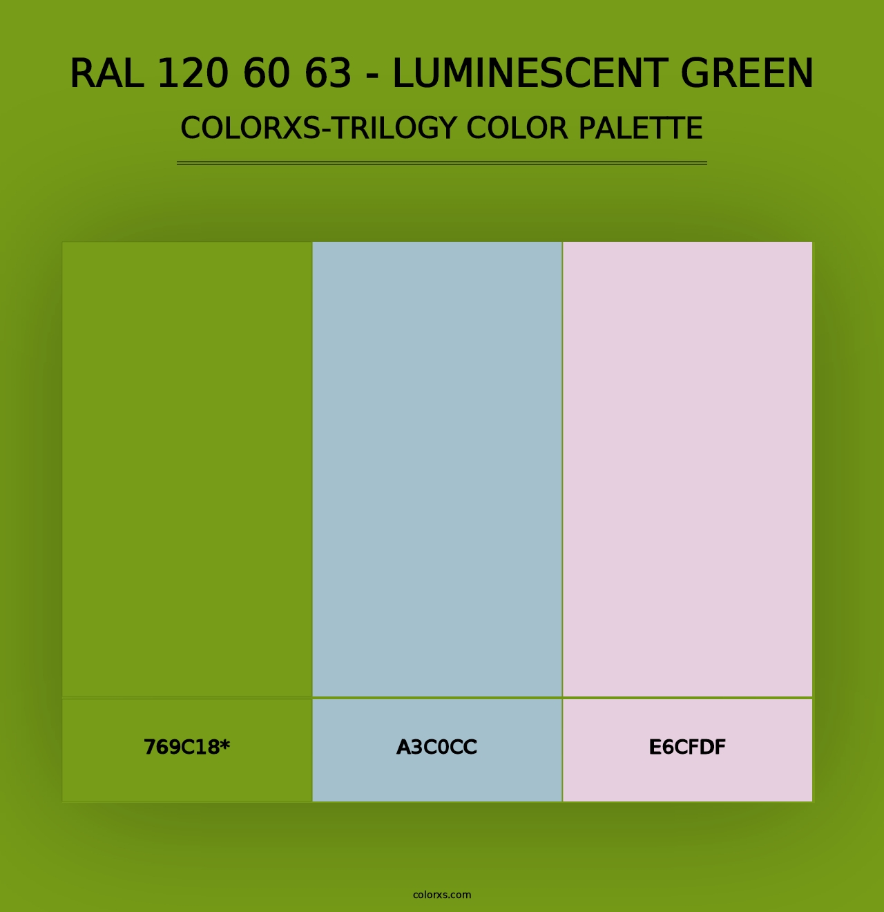 RAL 120 60 63 - Luminescent Green - Colorxs Trilogy Palette