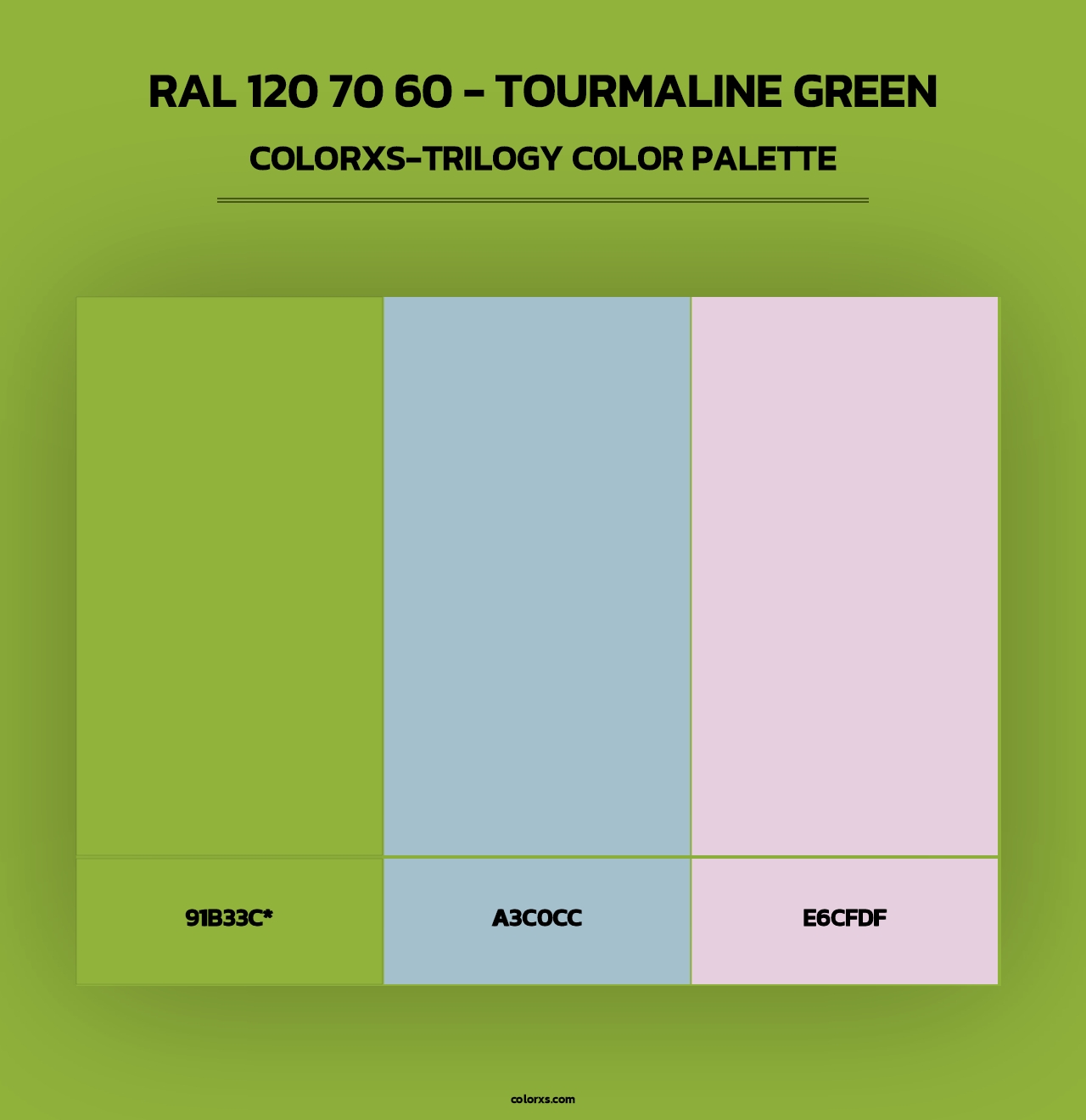 RAL 120 70 60 - Tourmaline Green - Colorxs Trilogy Palette