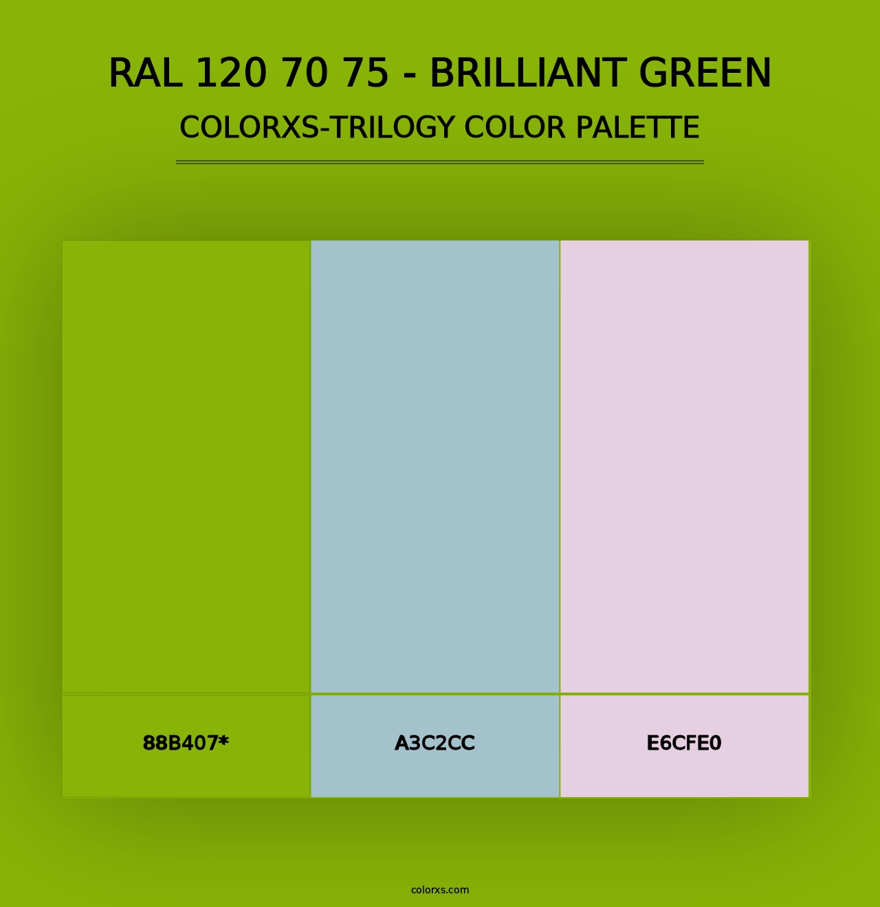 RAL 120 70 75 - Brilliant Green - Colorxs Trilogy Palette