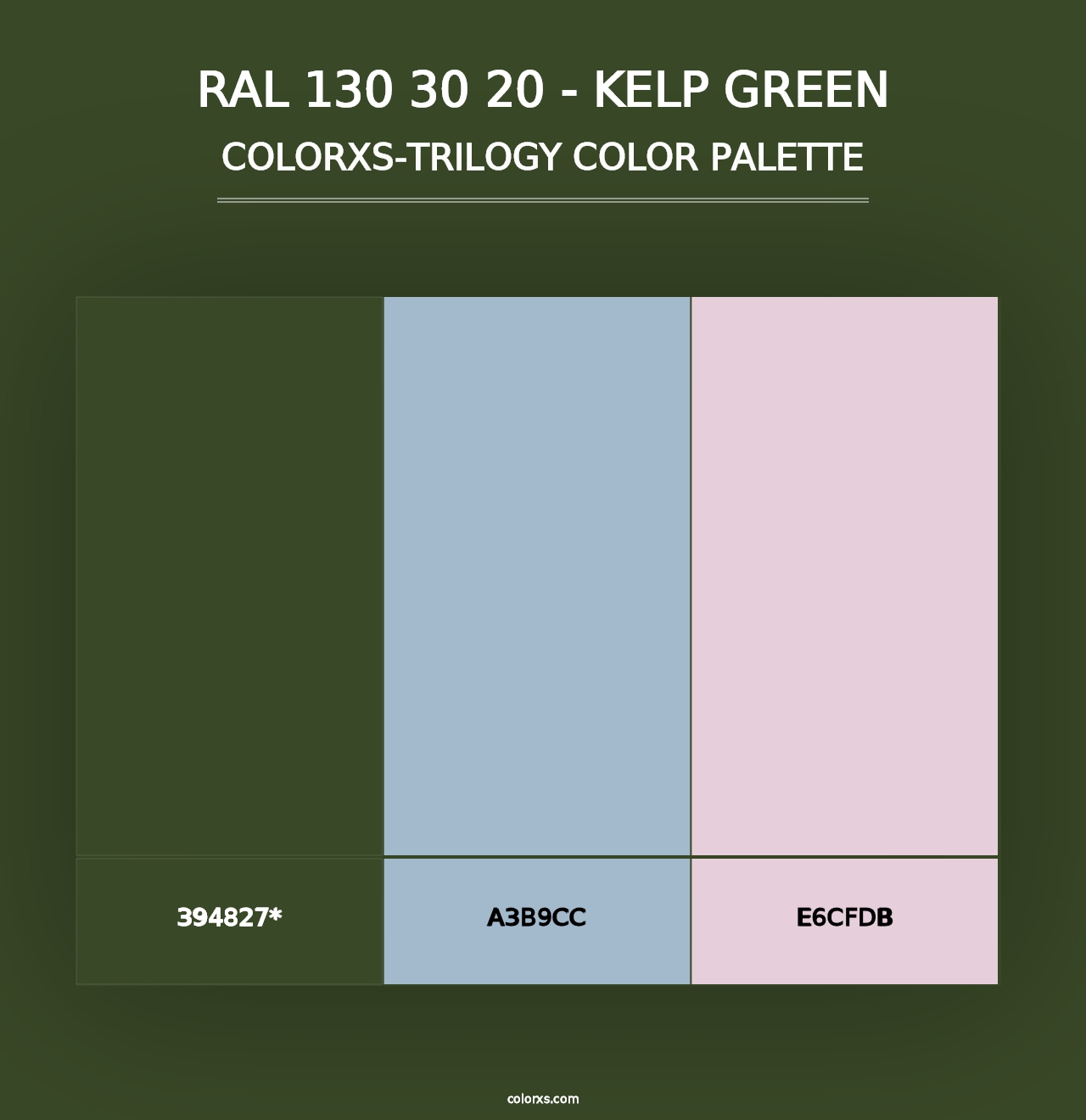 RAL 130 30 20 - Kelp Green - Colorxs Trilogy Palette