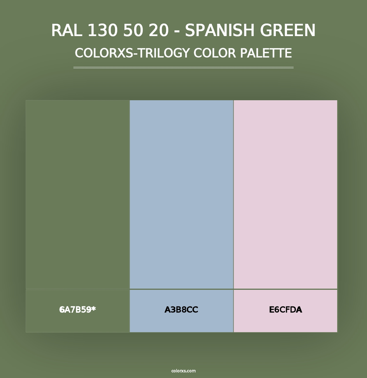 RAL 130 50 20 - Spanish Green - Colorxs Trilogy Palette