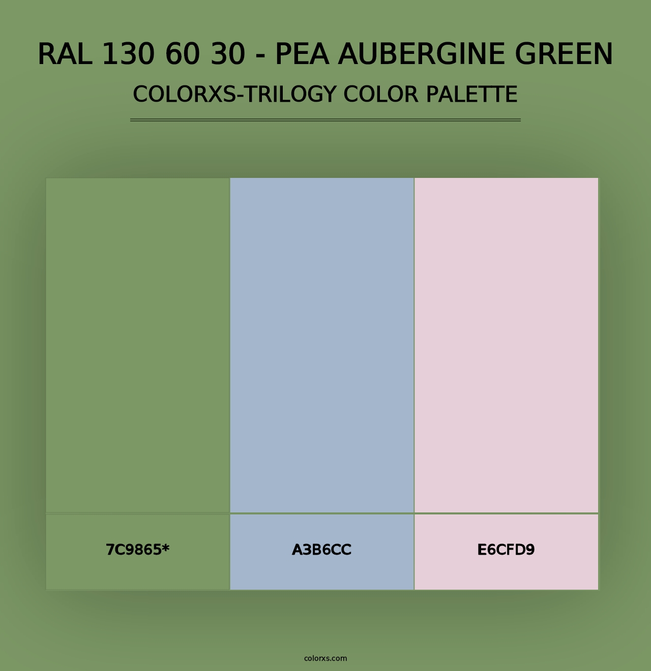 RAL 130 60 30 - Pea Aubergine Green - Colorxs Trilogy Palette