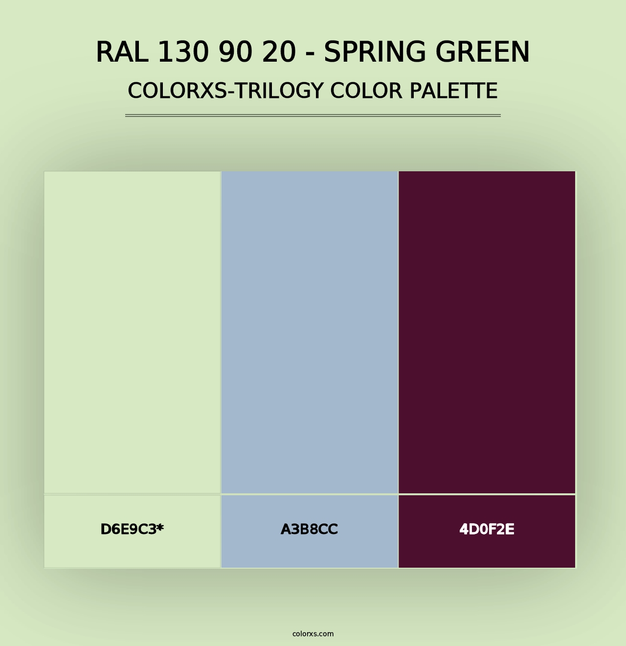 RAL 130 90 20 - Spring Green - Colorxs Trilogy Palette