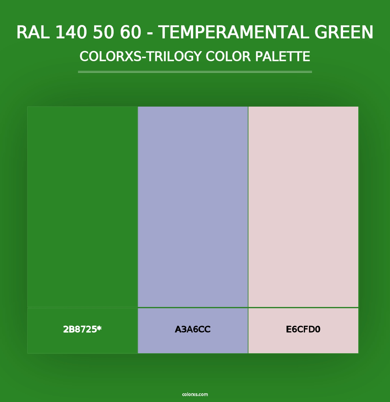 RAL 140 50 60 - Temperamental Green - Colorxs Trilogy Palette