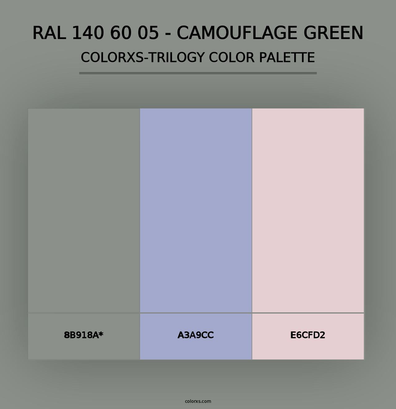 RAL 140 60 05 - Camouflage Green - Colorxs Trilogy Palette