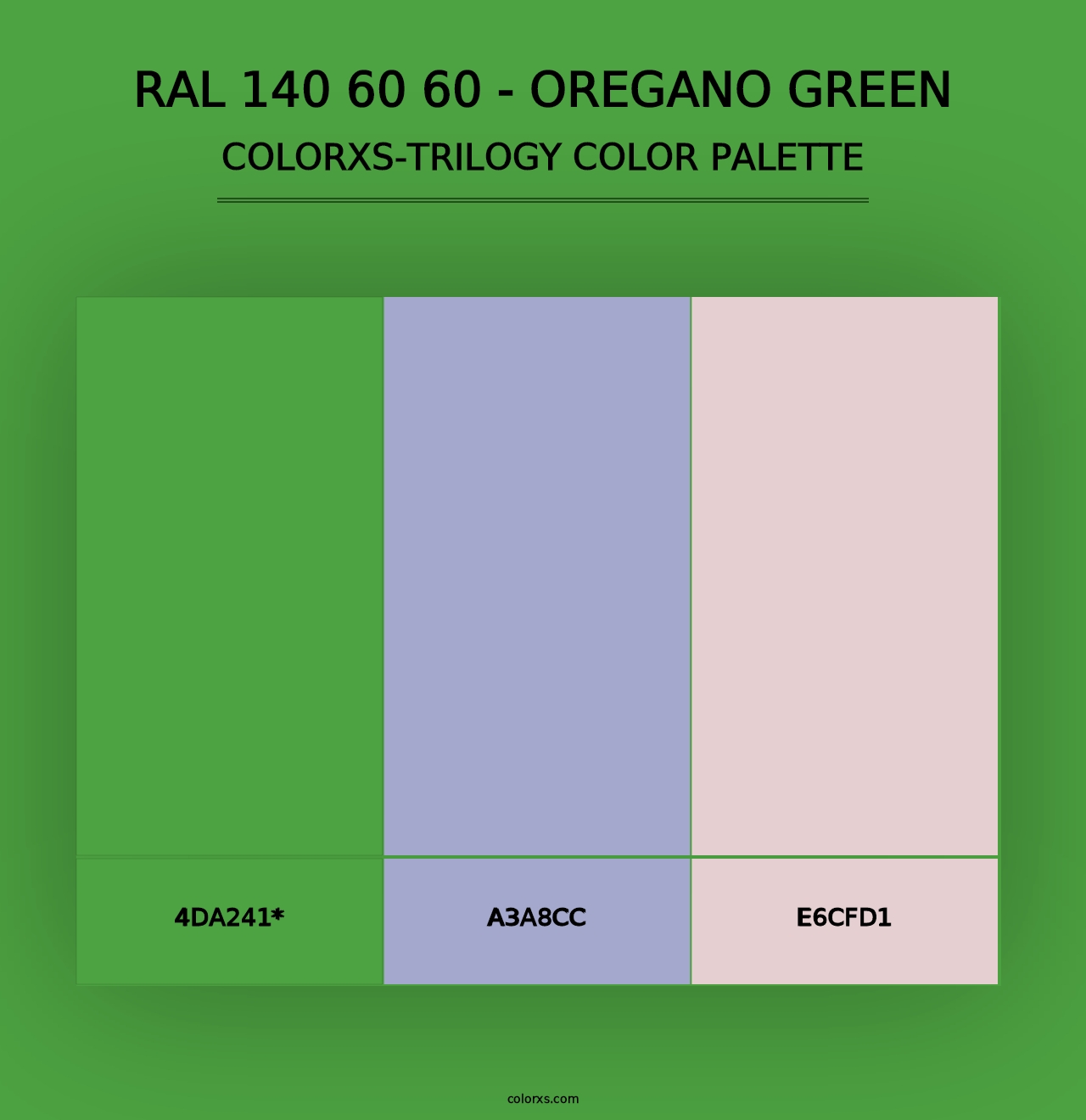 RAL 140 60 60 - Oregano Green - Colorxs Trilogy Palette