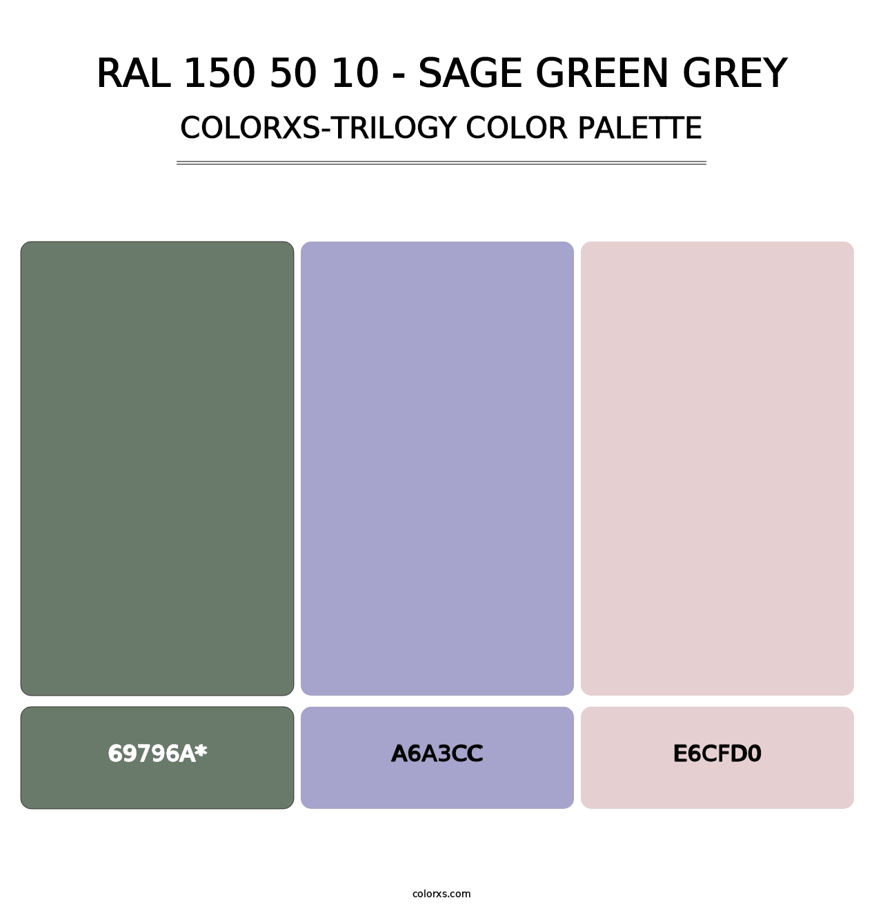 RAL 150 50 10 - Sage Green Grey - Colorxs Trilogy Palette