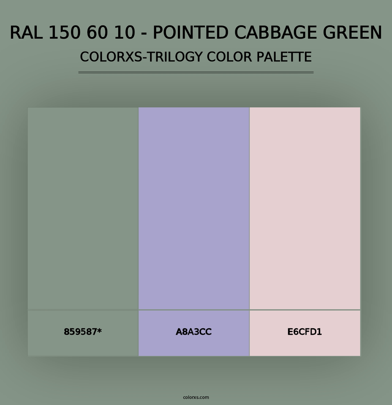 RAL 150 60 10 - Pointed Cabbage Green - Colorxs Trilogy Palette