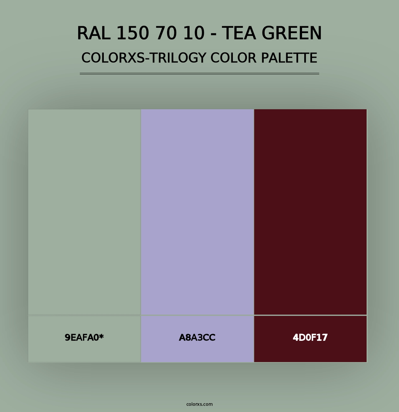 RAL 150 70 10 - Tea Green - Colorxs Trilogy Palette