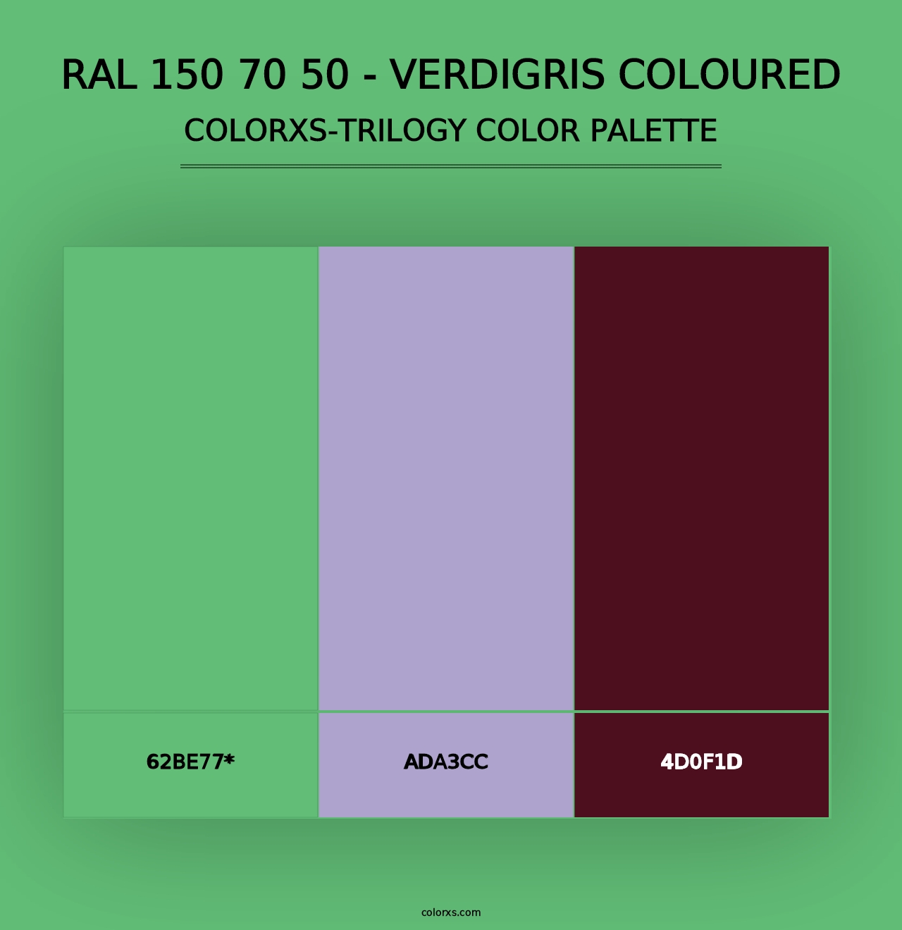 RAL 150 70 50 - Verdigris Coloured - Colorxs Trilogy Palette