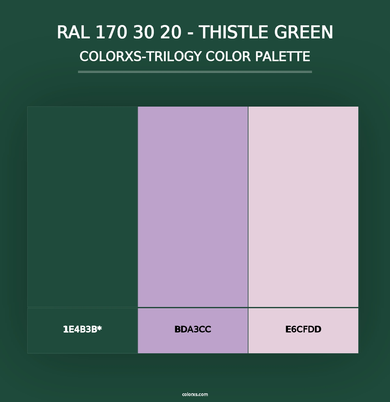 RAL 170 30 20 - Thistle Green - Colorxs Trilogy Palette