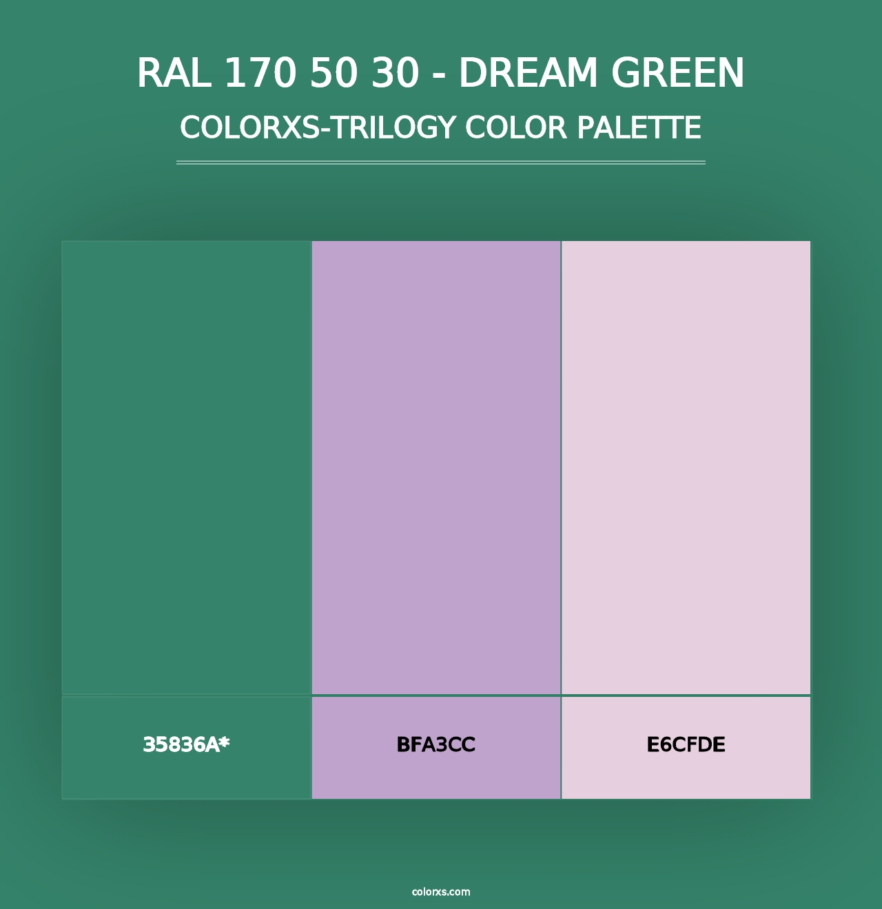 RAL 170 50 30 - Dream Green - Colorxs Trilogy Palette