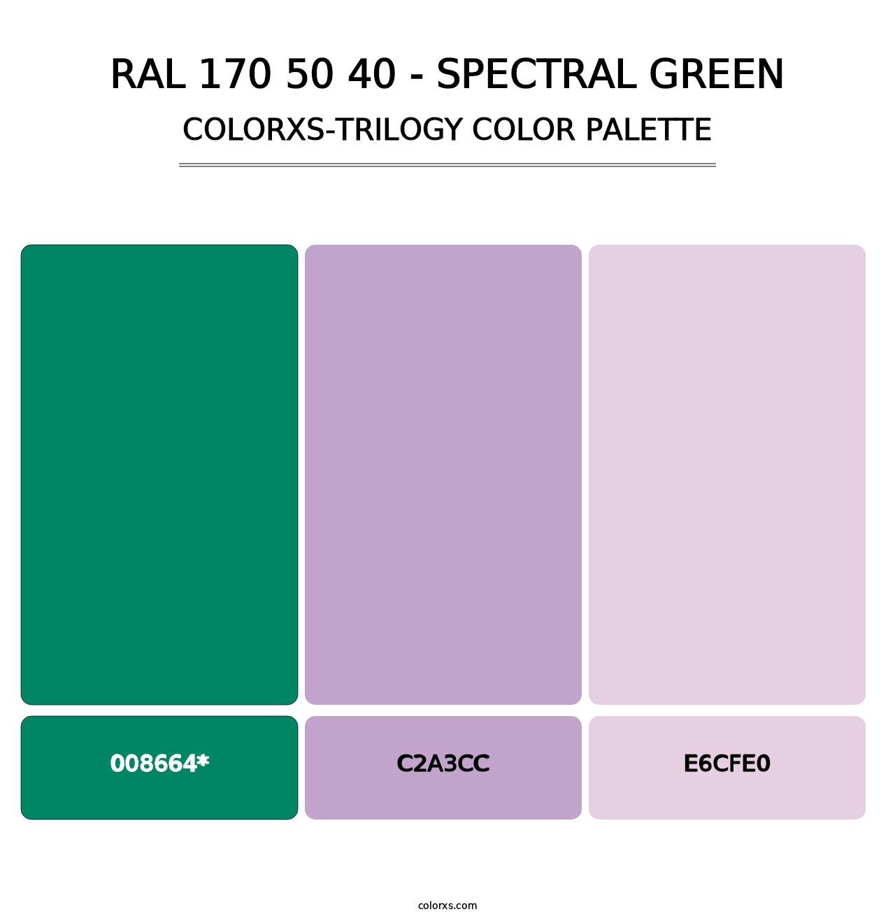 RAL 170 50 40 - Spectral Green - Colorxs Trilogy Palette