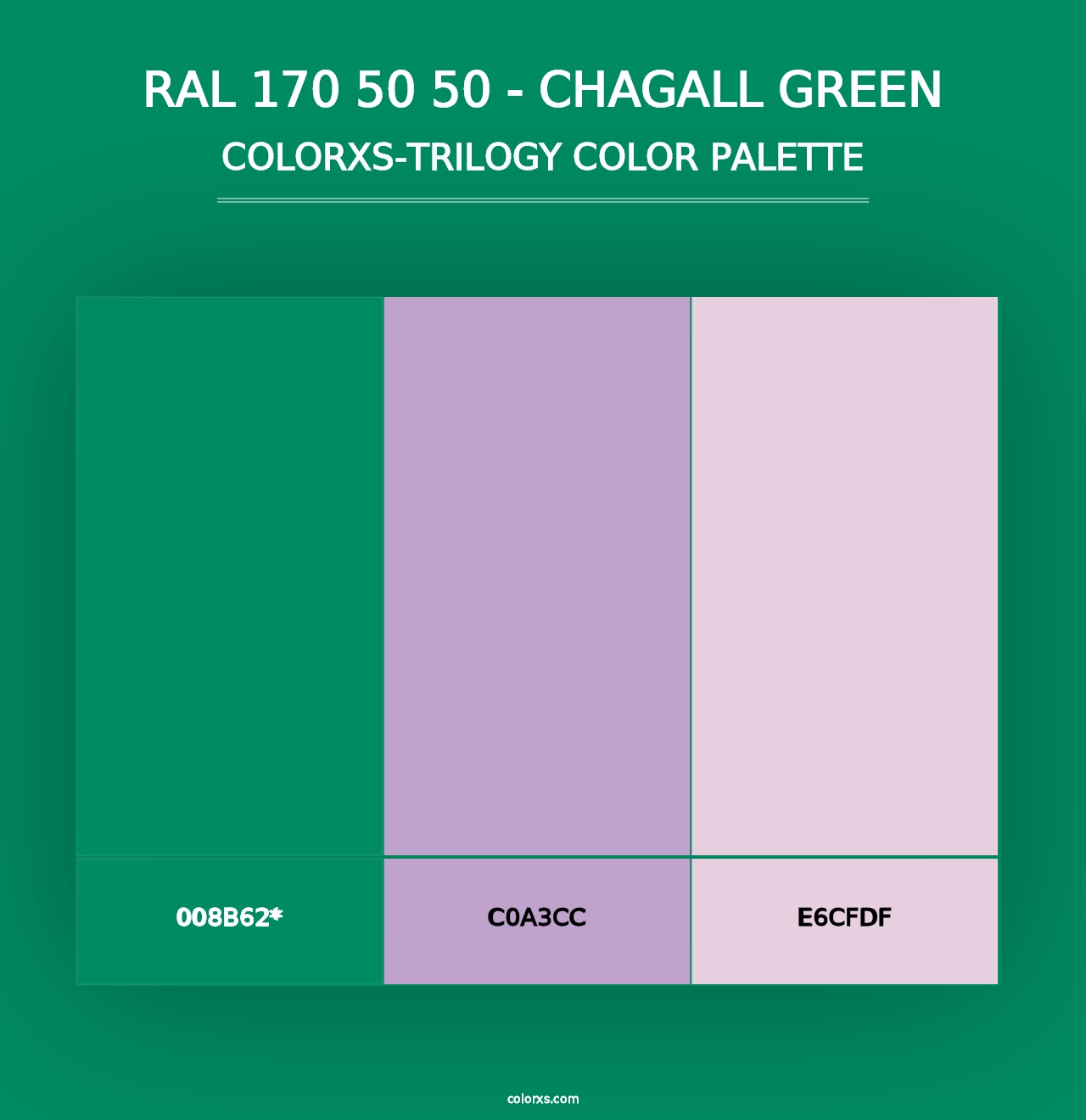 RAL 170 50 50 - Chagall Green - Colorxs Trilogy Palette