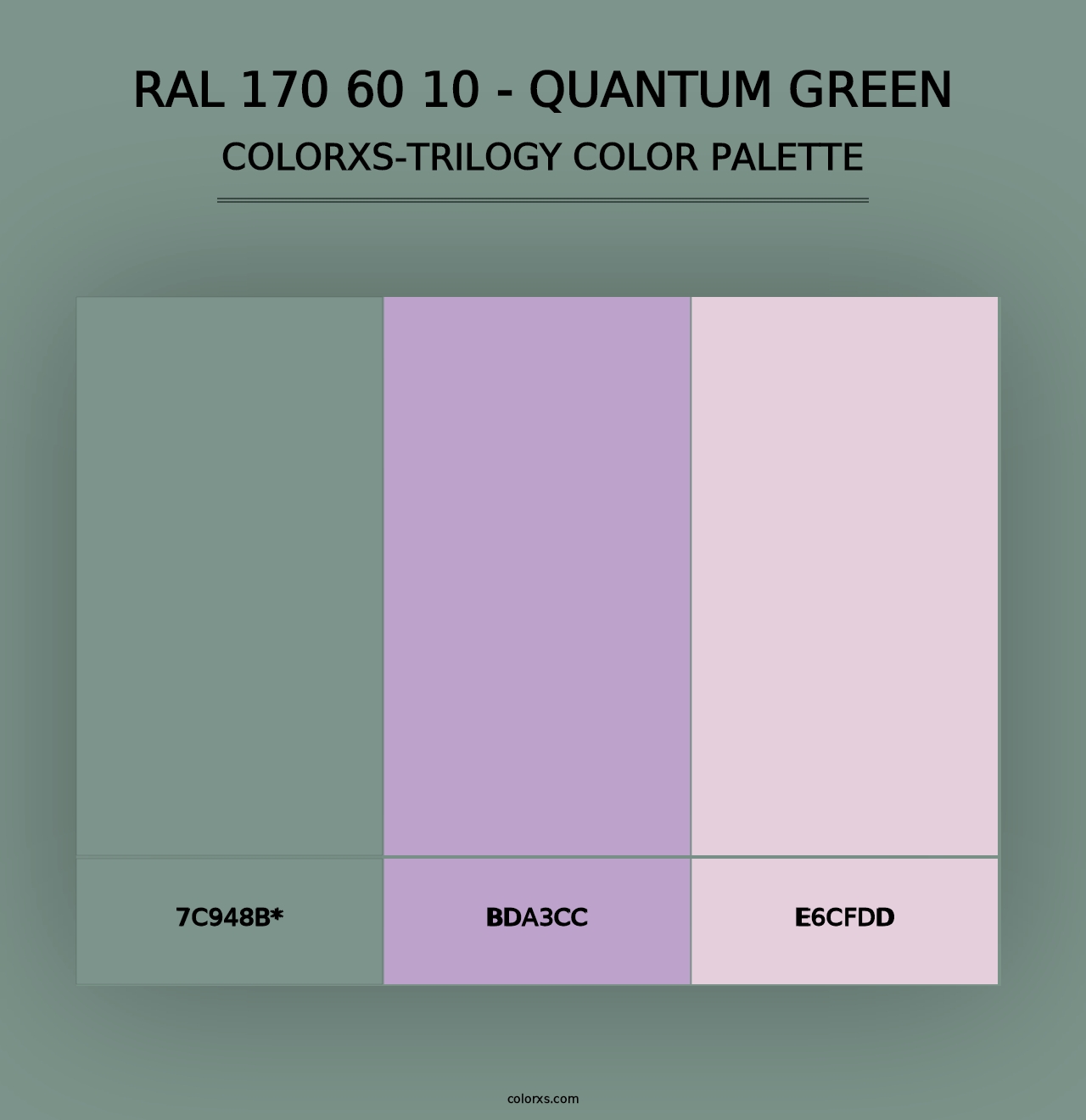 RAL 170 60 10 - Quantum Green - Colorxs Trilogy Palette