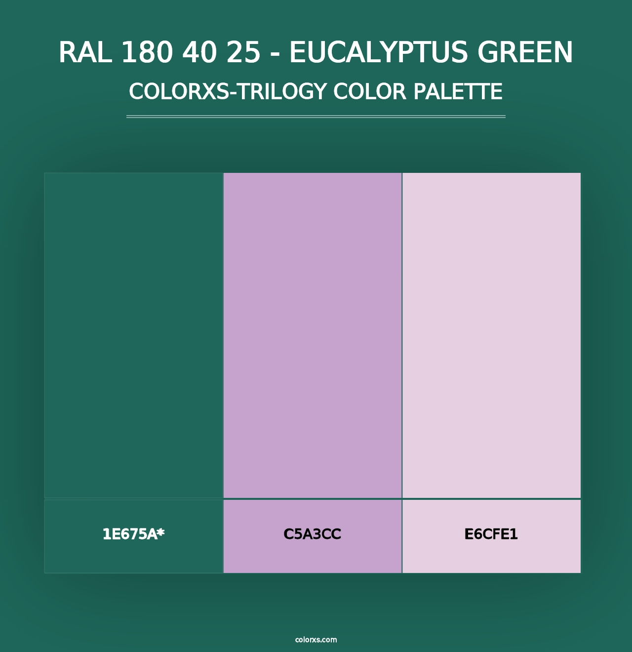 RAL 180 40 25 - Eucalyptus Green - Colorxs Trilogy Palette