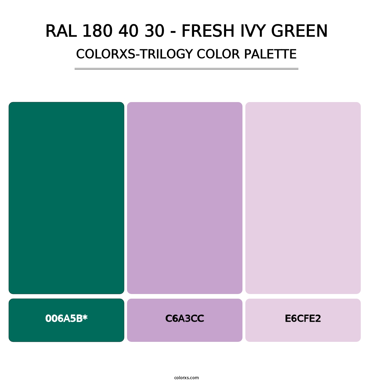 RAL 180 40 30 - Fresh Ivy Green - Colorxs Trilogy Palette