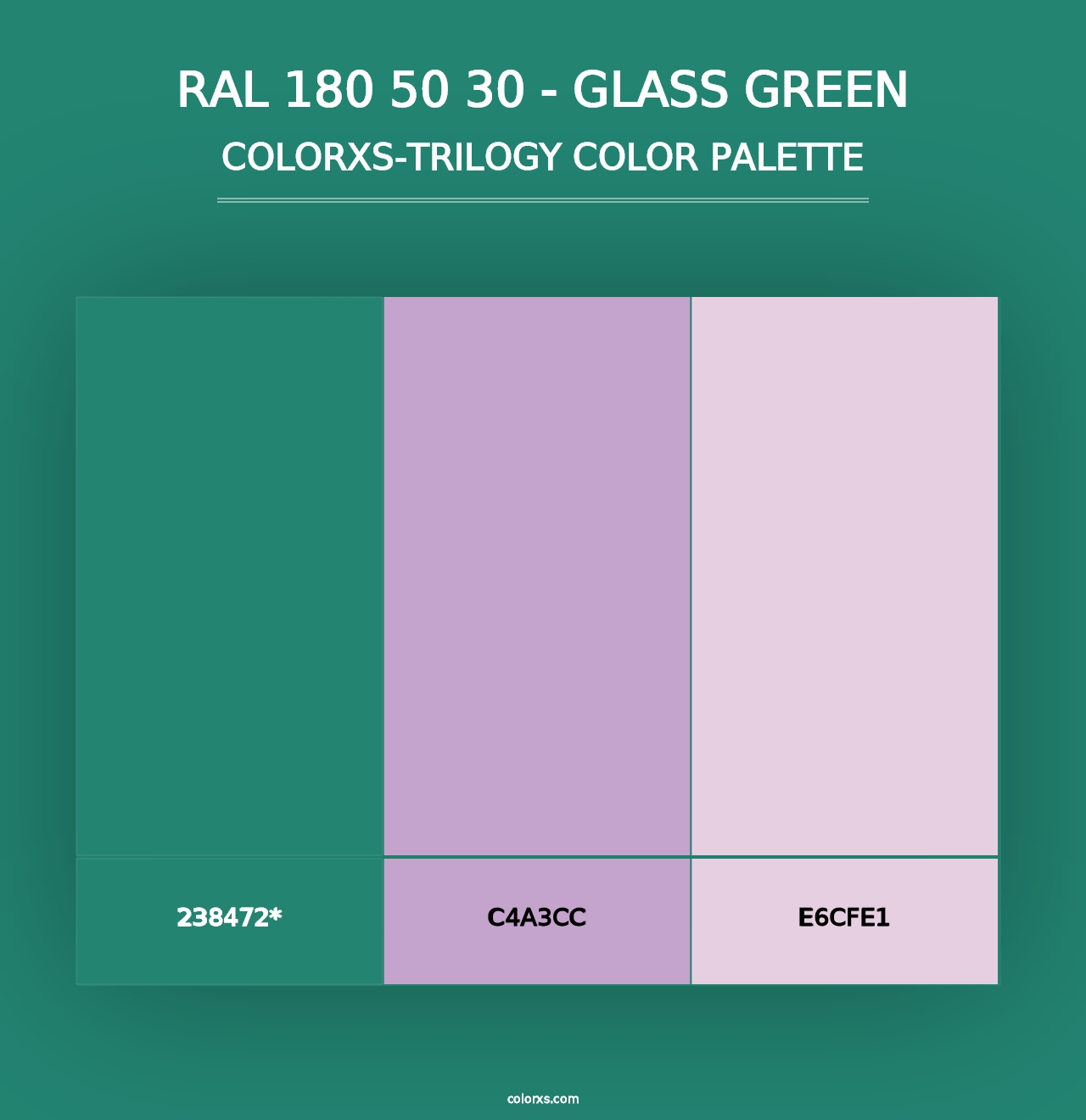 RAL 180 50 30 - Glass Green - Colorxs Trilogy Palette