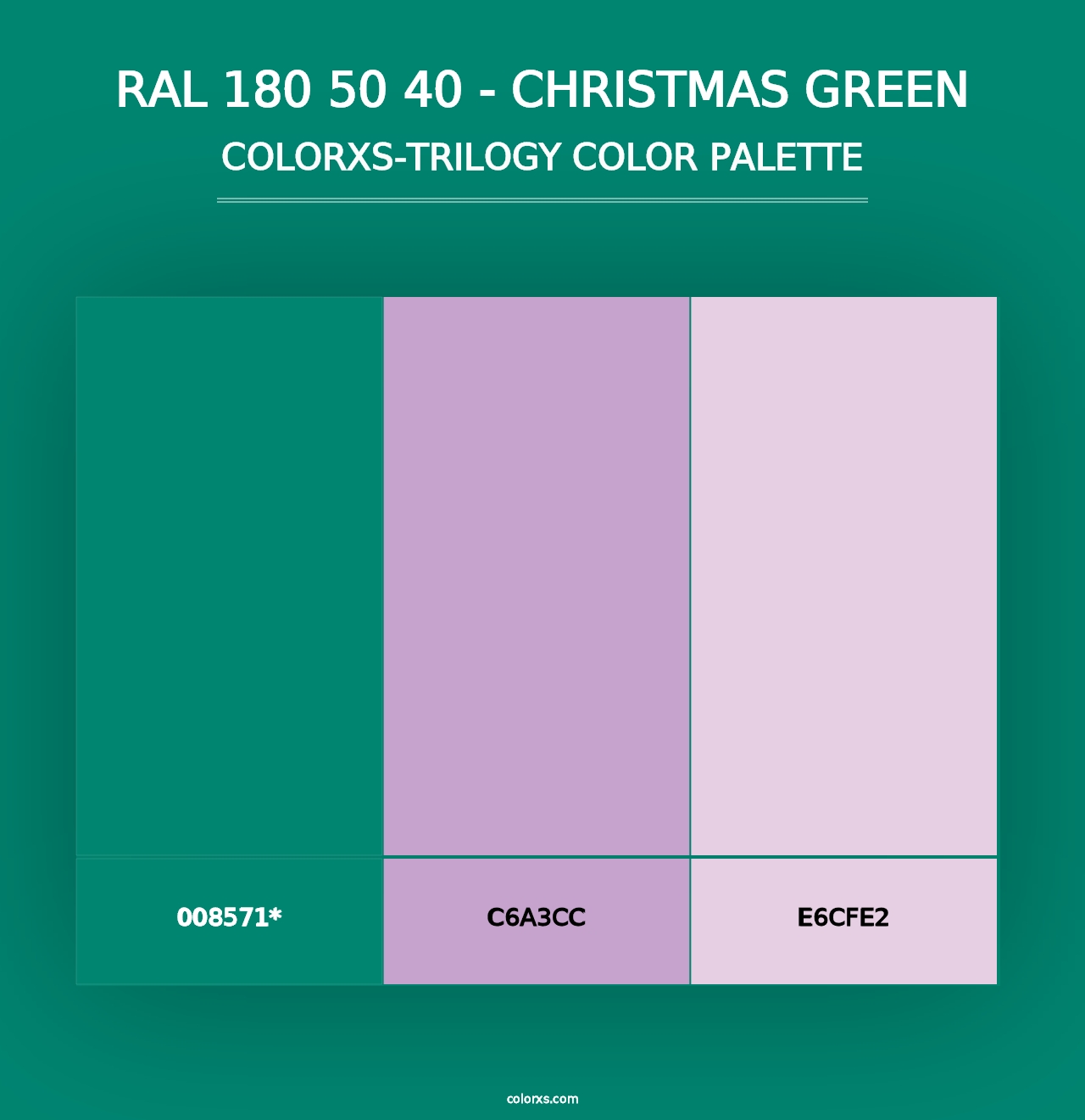 RAL 180 50 40 - Christmas Green - Colorxs Trilogy Palette