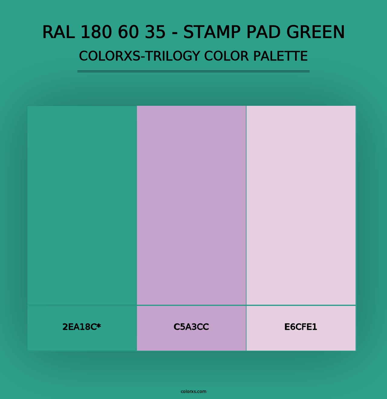 RAL 180 60 35 - Stamp Pad Green - Colorxs Trilogy Palette