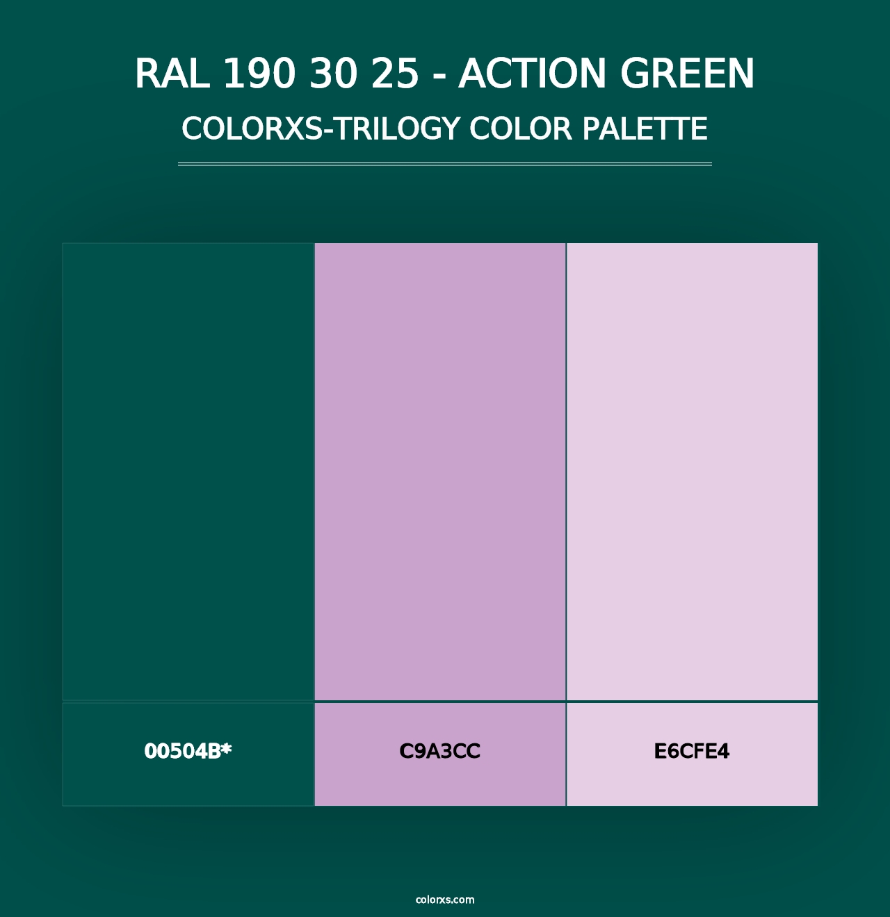 RAL 190 30 25 - Action Green - Colorxs Trilogy Palette