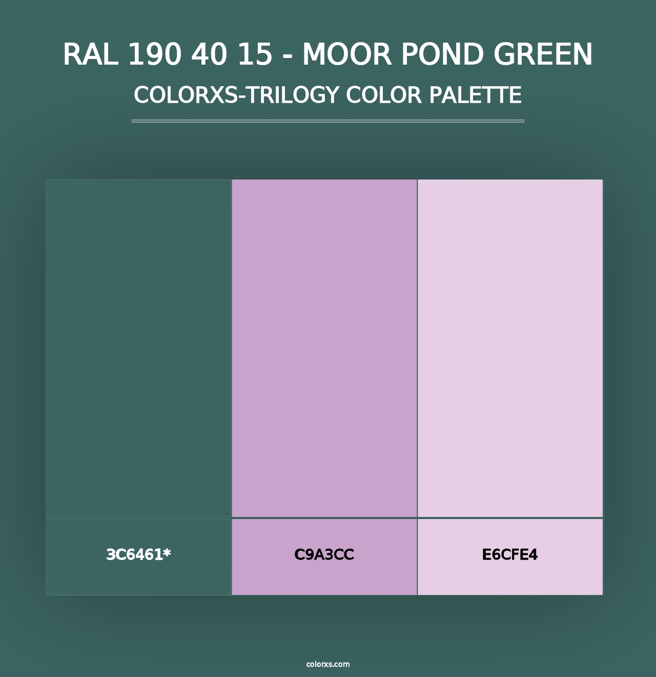 RAL 190 40 15 - Moor Pond Green - Colorxs Trilogy Palette