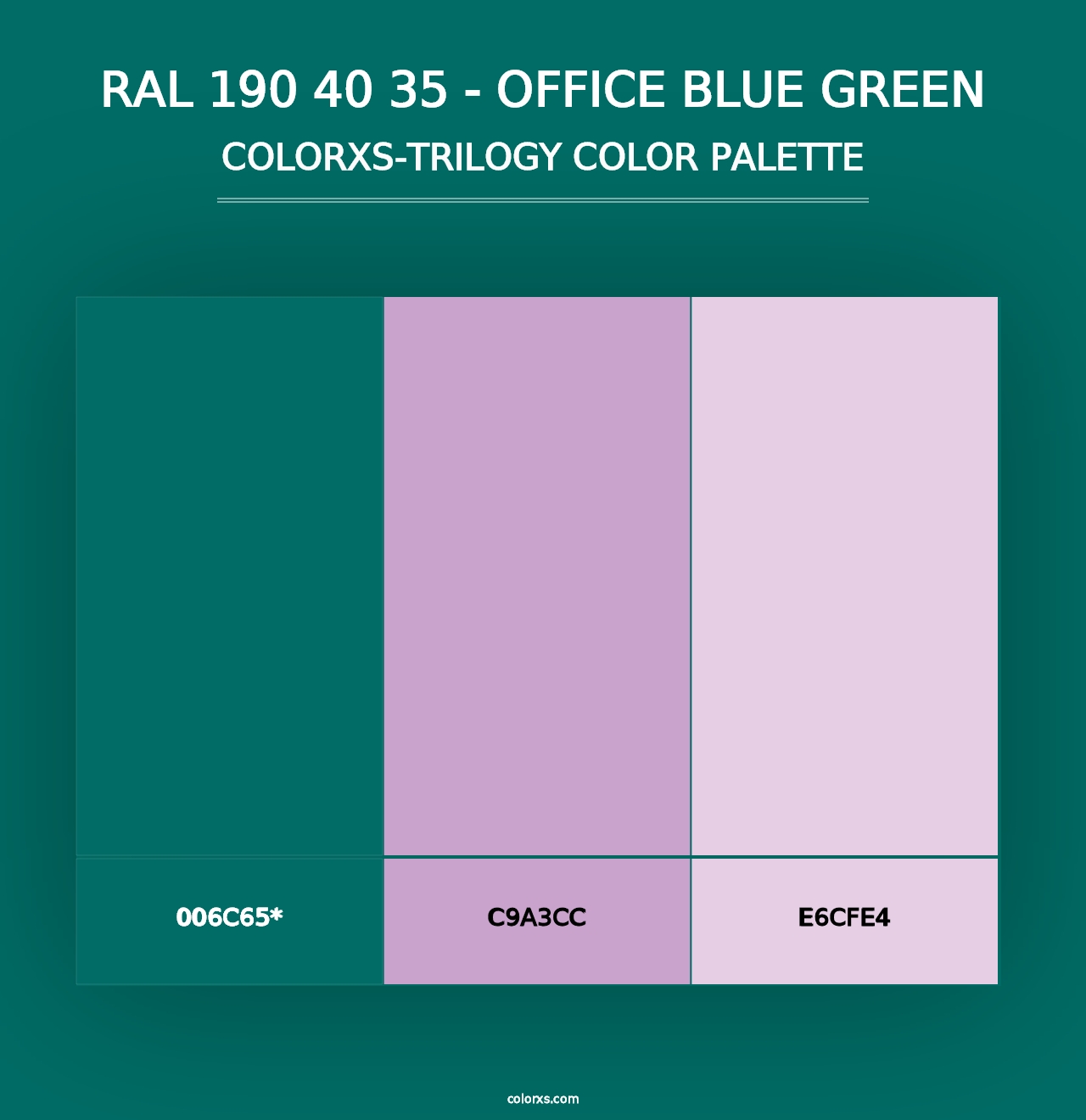 RAL 190 40 35 - Office Blue Green - Colorxs Trilogy Palette