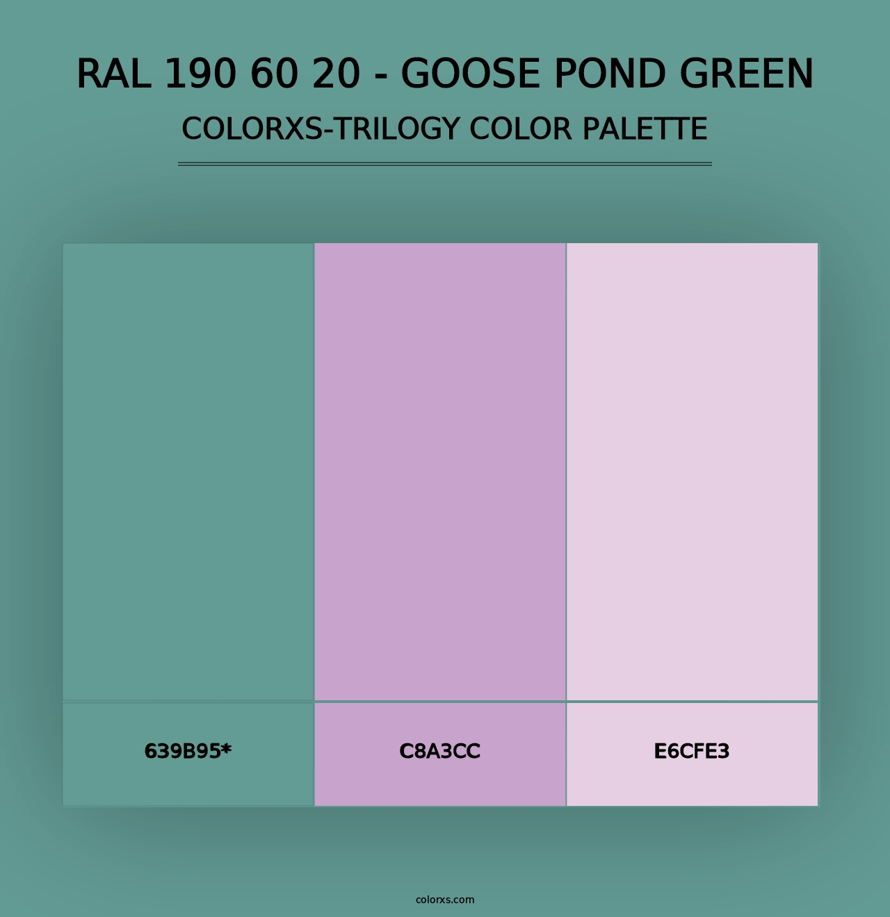 RAL 190 60 20 - Goose Pond Green - Colorxs Trilogy Palette