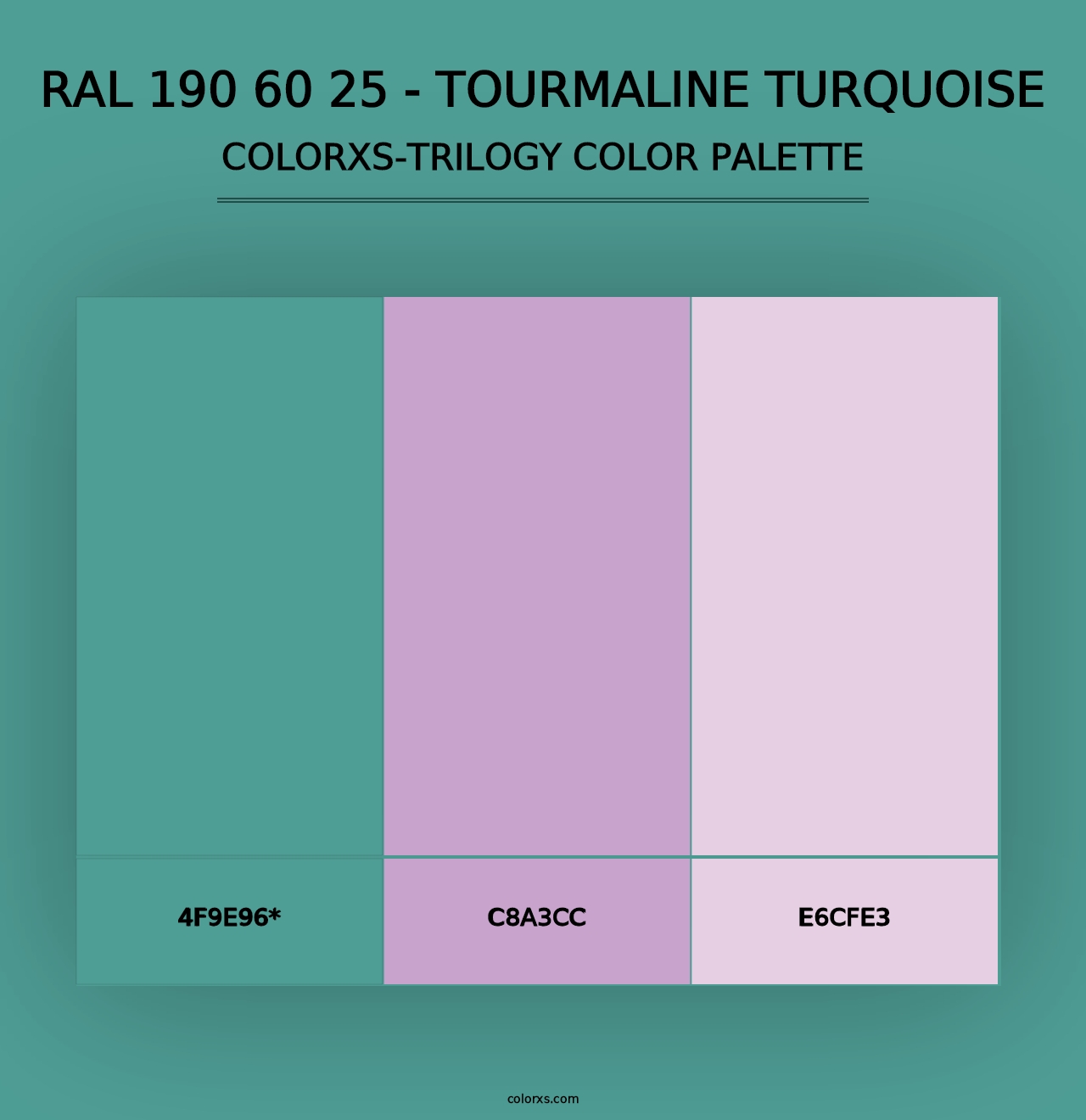 RAL 190 60 25 - Tourmaline Turquoise - Colorxs Trilogy Palette