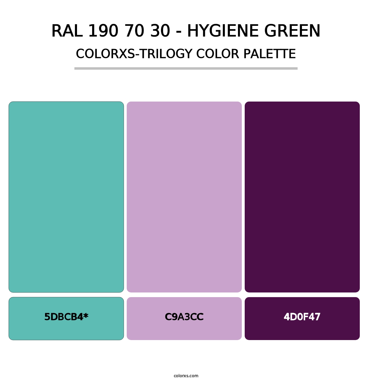 RAL 190 70 30 - Hygiene Green - Colorxs Trilogy Palette