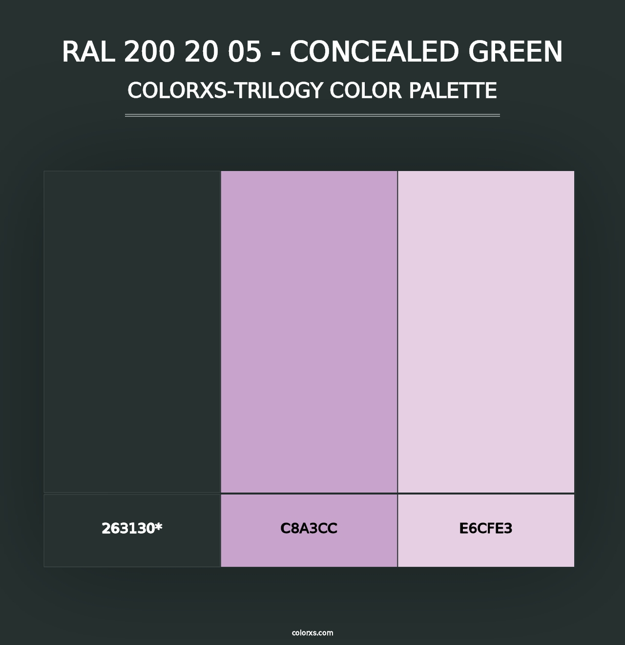 RAL 200 20 05 - Concealed Green - Colorxs Trilogy Palette