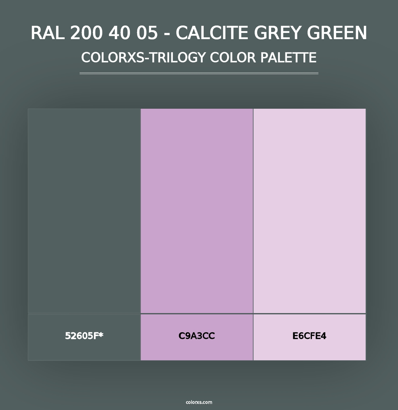 RAL 200 40 05 - Calcite Grey Green - Colorxs Trilogy Palette