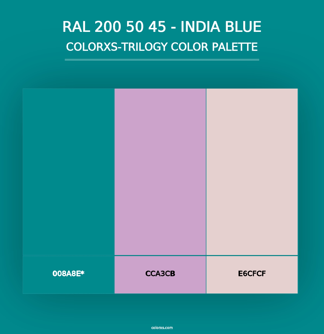 RAL 200 50 45 - India Blue - Colorxs Trilogy Palette