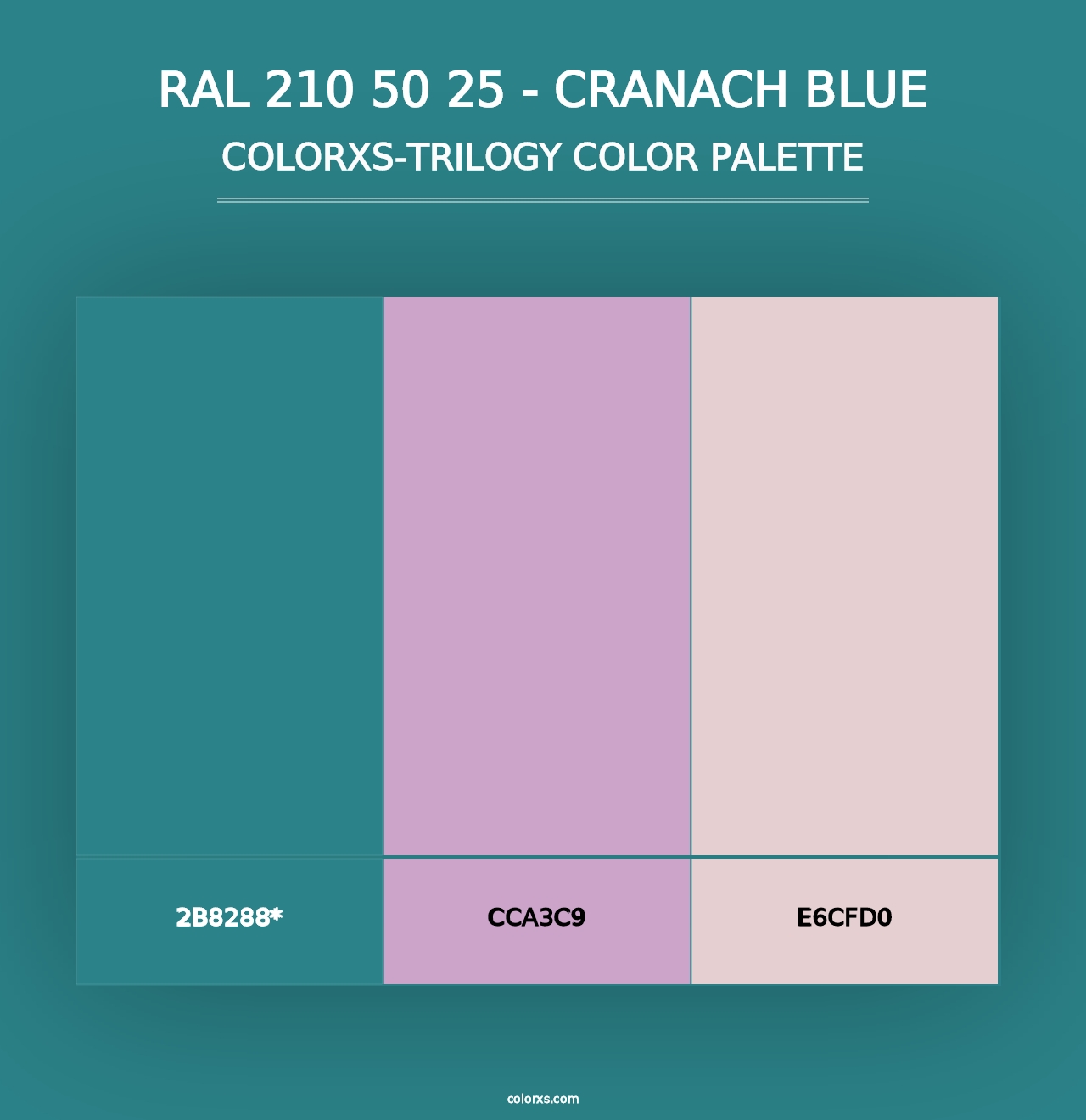 RAL 210 50 25 - Cranach Blue - Colorxs Trilogy Palette