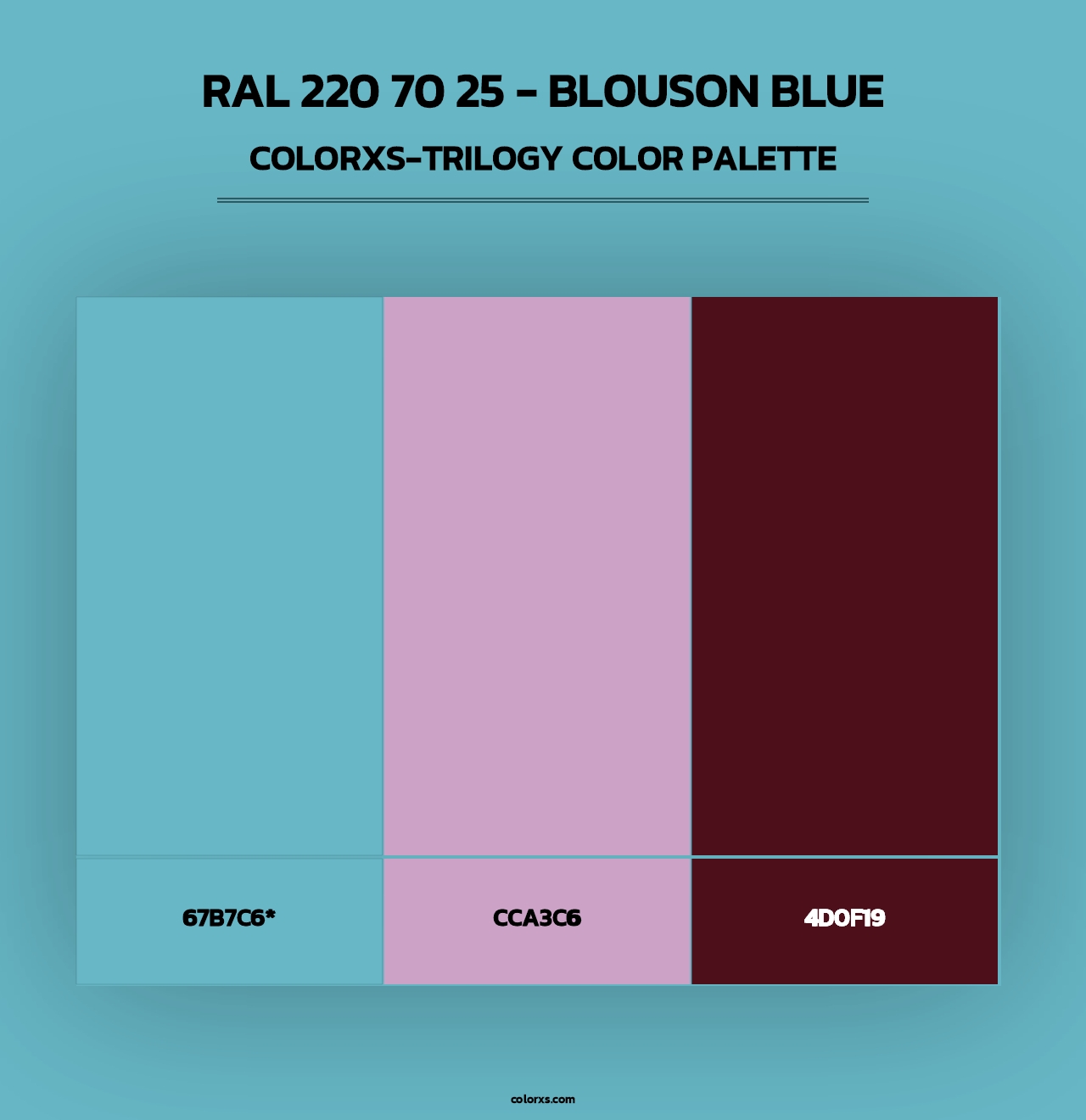 RAL 220 70 25 - Blouson Blue - Colorxs Trilogy Palette