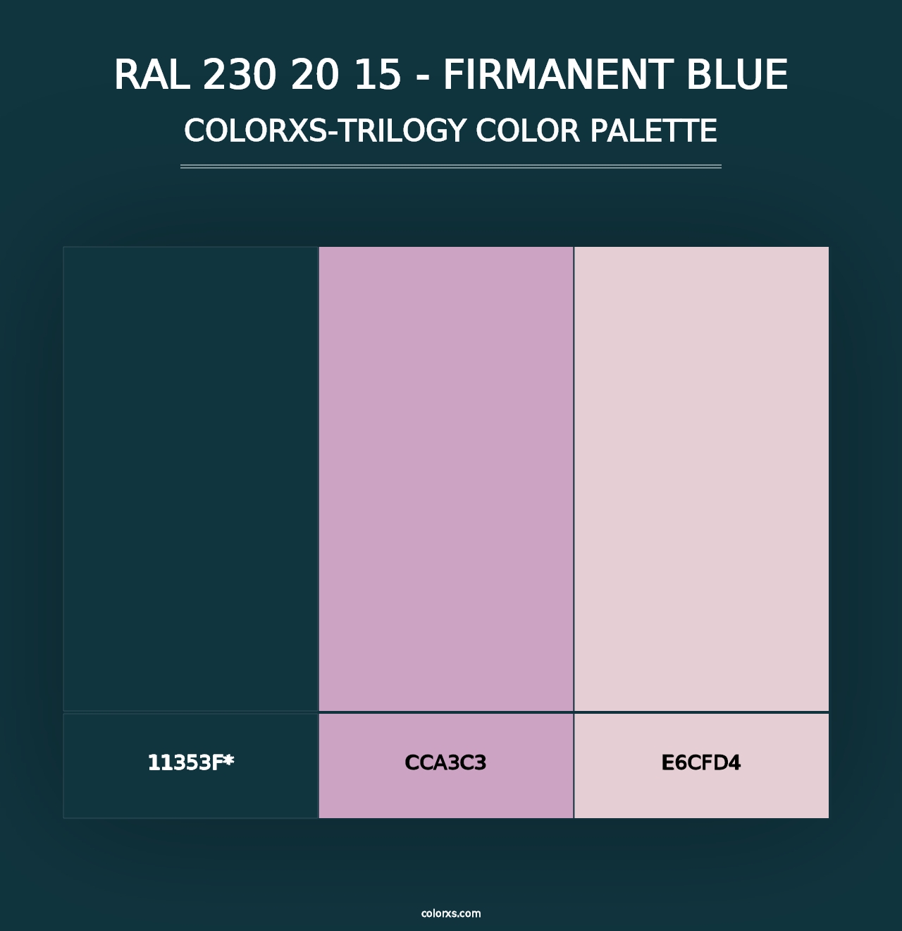 RAL 230 20 15 - Firmanent Blue - Colorxs Trilogy Palette